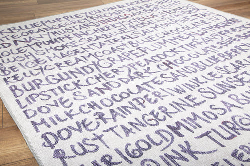 Digital Print Area Rug – Washable Non Slip Cotton Microfiber Rug for Living Room