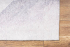 Geometric Cotton Area Rug – Washable Non Slip White Soft Microfiber Carpet