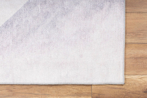 Geometric Cotton Area Rug – Washable Non Slip White Soft Microfiber Carpet