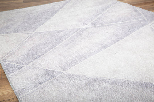 Geometric Cotton Area Rug – Washable Non Slip White Soft Microfiber Carpet