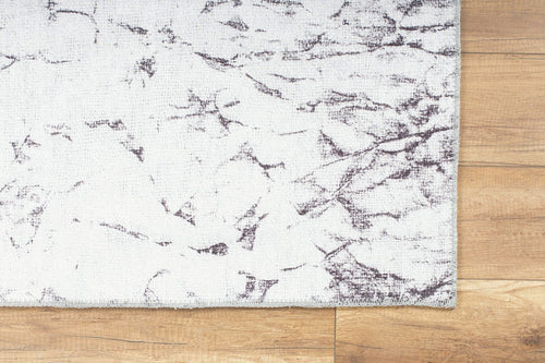 Modern Cotton Area Rug - Washable Non Slip White Soft Microfiber Carpet