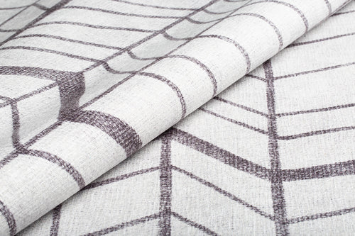 Geometric Cotton Area Rug - Washable Non Slip White Decorative Floor Mat