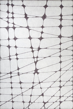 Digital Print Area Rug – Washable Non Slip Cotton Geometric Pattern Rug for Living Room