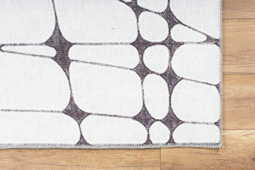 Digital Print Area Rug – Washable Non Slip Cotton Geometric Pattern Rug for Living Room