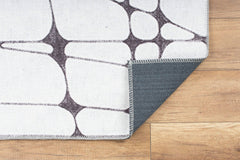 Digital Print Area Rug – Washable Non Slip Cotton Geometric Pattern Rug for Living Room