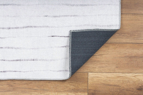 Cotton Area Rug – Washable Non Slip Striped Soft Microfiber Rug for Living Room