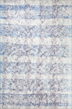 Modern Cotton Area Rug - Washable Non Slip White Soft Microfiber Carpet