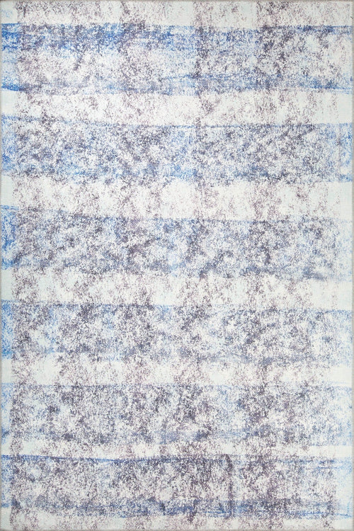 Modern Cotton Area Rug - Washable Non Slip White Soft Microfiber Carpet