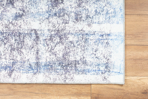 Modern Cotton Area Rug - Washable Non Slip White Soft Microfiber Carpet