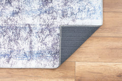 Modern Cotton Area Rug - Washable Non Slip White Soft Microfiber Carpet