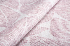 Digital Print Area Rug – White Floral Cotton Floral Design Carpet with Washable Non Slip