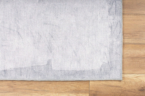 Modern Cotton Area Rug – Washable Non Slip Soft Microfiber Grey Carpet for Living Room
