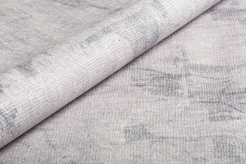 Modern Cotton Area Rug – Washable Non Slip Soft Microfiber Grey Carpet for Living Room