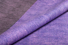 Purple Geometric Area Rug – Heavy Thick Polyester Yarn Carpet with Washable Non Slip