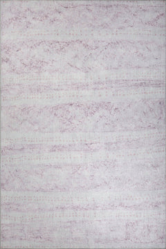 Pink Striped Area Rug | Soft Microfiber Carpet | Washable Non Slip Floor Covering