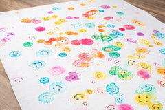 Kids Digital Print Rug – Washable Non Slip White Cotton Soft Microfiber Carpet