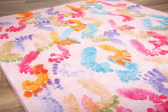 Kids Digital Print Rug - Washable Non Slip Thick Plush Cotton Microfiber Area Rug For Children