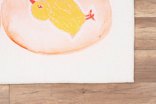 Kids Digital Print Rug – Washable Non Slip Yellow Polyester Yarn Soft Microfiber Carpet