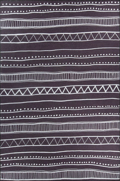 Ethnic Cotton Area Rug – Washable Non Slip Soft Microfiber Rug for Living Room