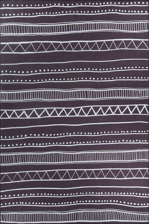 Ethnic Cotton Area Rug – Washable Non Slip Soft Microfiber Rug for Living Room