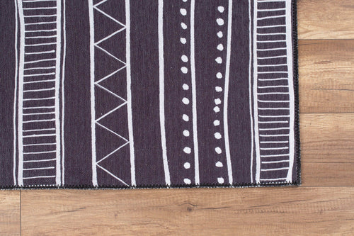 Ethnic Cotton Area Rug – Washable Non Slip Soft Microfiber Rug for Living Room