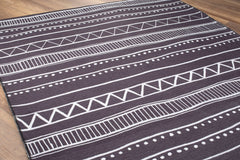 Ethnic Cotton Area Rug – Washable Non Slip Soft Microfiber Rug for Living Room