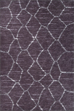 Digital Print Area Rug - Washable Non Slip Geometric Cotton Floor Rug