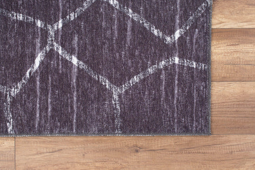 Digital Print Area Rug - Washable Non Slip Geometric Cotton Floor Rug