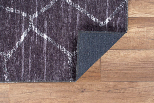 Digital Print Area Rug - Washable Non Slip Geometric Cotton Floor Rug