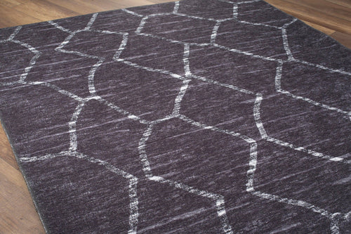 Digital Print Area Rug - Washable Non Slip Geometric Cotton Floor Rug