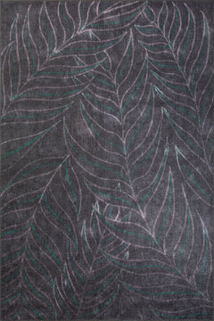 Digital Print Area Rug – Black Striped Cotton Soft Microfiber Carpet