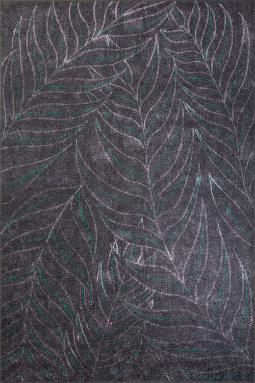 Digital Print Area Rug – Black Striped Cotton Soft Microfiber Carpet