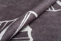 Washable Non Slip Digital Print Area Rug – Striped Cotton Microfiber Rug, Heavy Thick Carpet