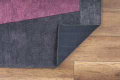 Black Geometric Area Rug - Washable Non Slip Cotton Soft Microfiber Carpet