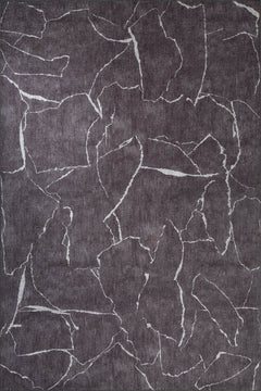 Modern Digital Print Rug - Washable Non Slip Cotton Area Rug for Living Room