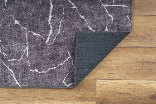 Modern Digital Print Rug - Washable Non Slip Cotton Area Rug for Living Room