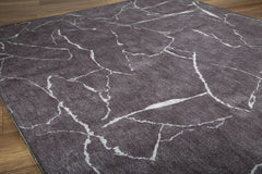 Modern Digital Print Rug - Washable Non Slip Cotton Area Rug for Living Room