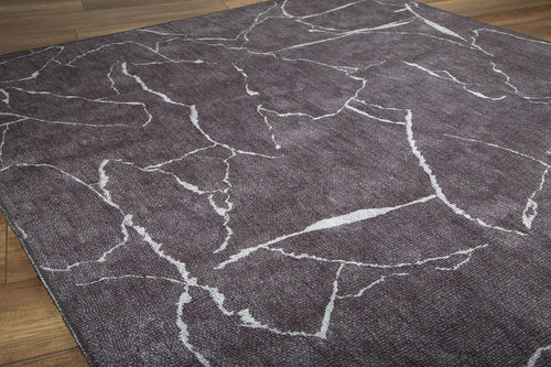 Modern Digital Print Rug - Washable Non Slip Cotton Area Rug for Living Room