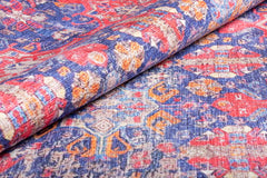 Troyes Red Ethnic Cotton Digital Print Area Rug