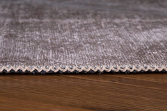 Geometric Area Rug - Washable Non Slip Brown Cotton Area Rug | Soft Dust Resistant Carpet