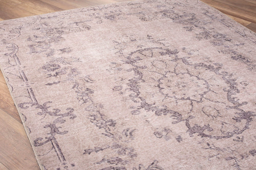 Digital Print Area Rug - Lorient Beige Medallion Washable Non Slip Cotton Carpet