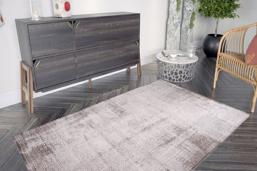 Vintage Cotton Area Rug – Washable Non Slip Soft Microfiber Carpet, Dust Resistant