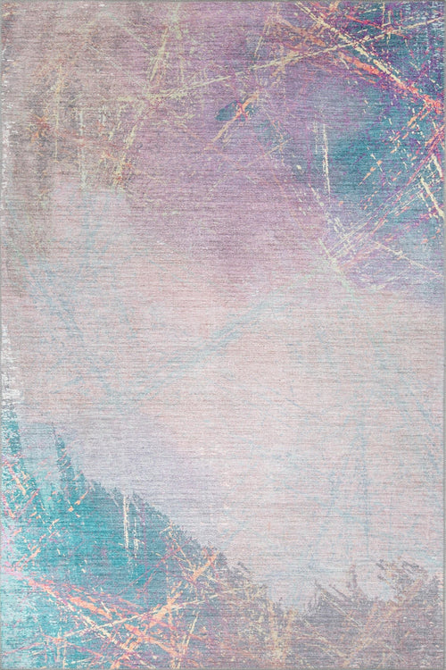 Modern Cotton Area Rug – Washable Non Slip Microfiber Polyester Carpet for Living Room