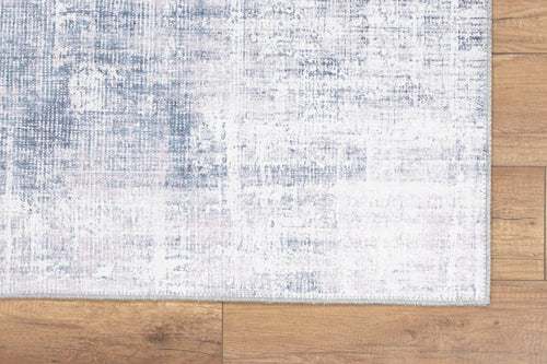 Modern Cotton Area Rug – Washable Non Slip Grey Polyester Woven Carpet