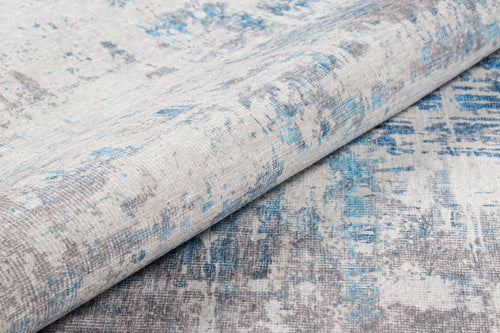 Modern Cotton Area Rug - Grey Soft Microfiber Washable Non Slip Carpet