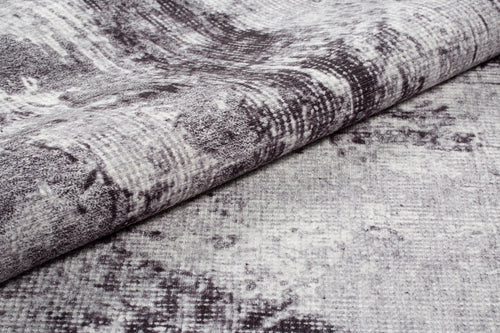 Modern Cotton Area Rug – Washable Non Slip Grey Soft Microfiber Carpet