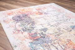 Modern Cotton Area Rug – Washable Non Slip Heavy Thick Polyester Woven Rug