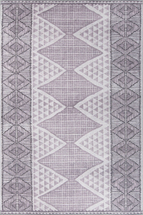 Geometric Area Rug – Washable Non Slip Cotton Carpet | Soft Microfiber, Dust Resistant