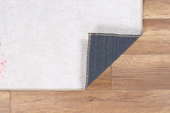 Modern Cotton Area Rug - Washable Non Slip White Soft Microfiber Floor Mat