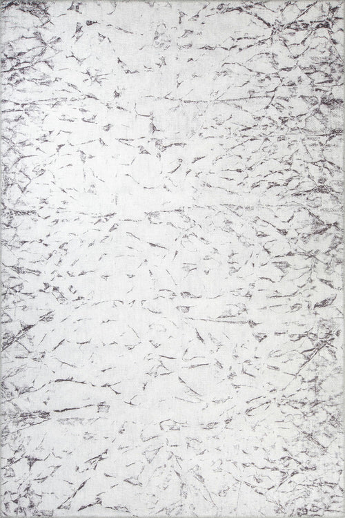 Modern Cotton Area Rug - Washable Non Slip White Soft Microfiber Carpet